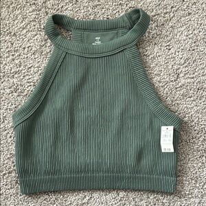 Aerie Ribbed Crop Bra Top